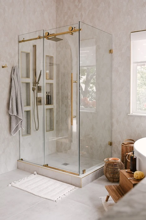 Shower and Master Bathroom upgrades with Atlas Concorde USA tile