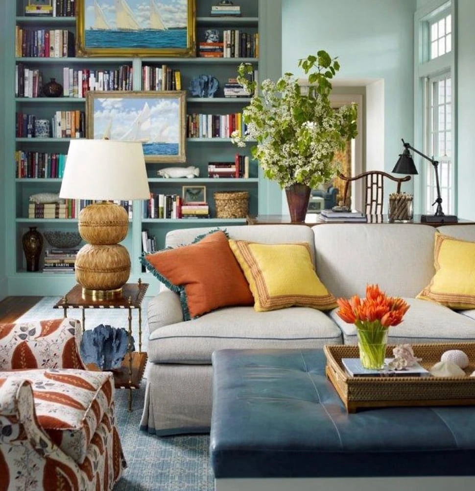 Inspirational living room image in the Atlas Concorde USA blog from Katie Ridder Inc