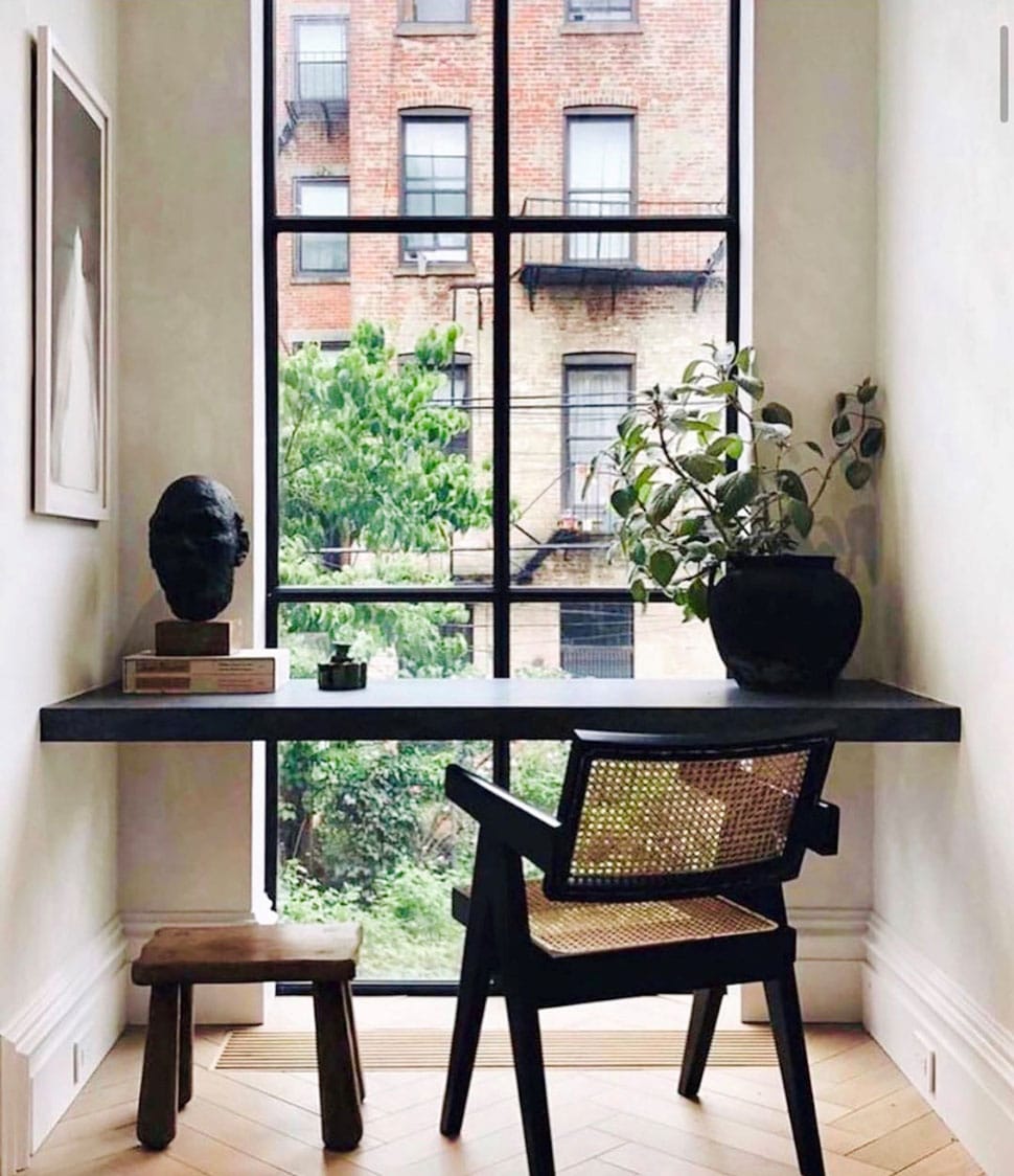 Window nook featuring a desk referenced in the Atlas Concorde USA blog from Ashley Stark