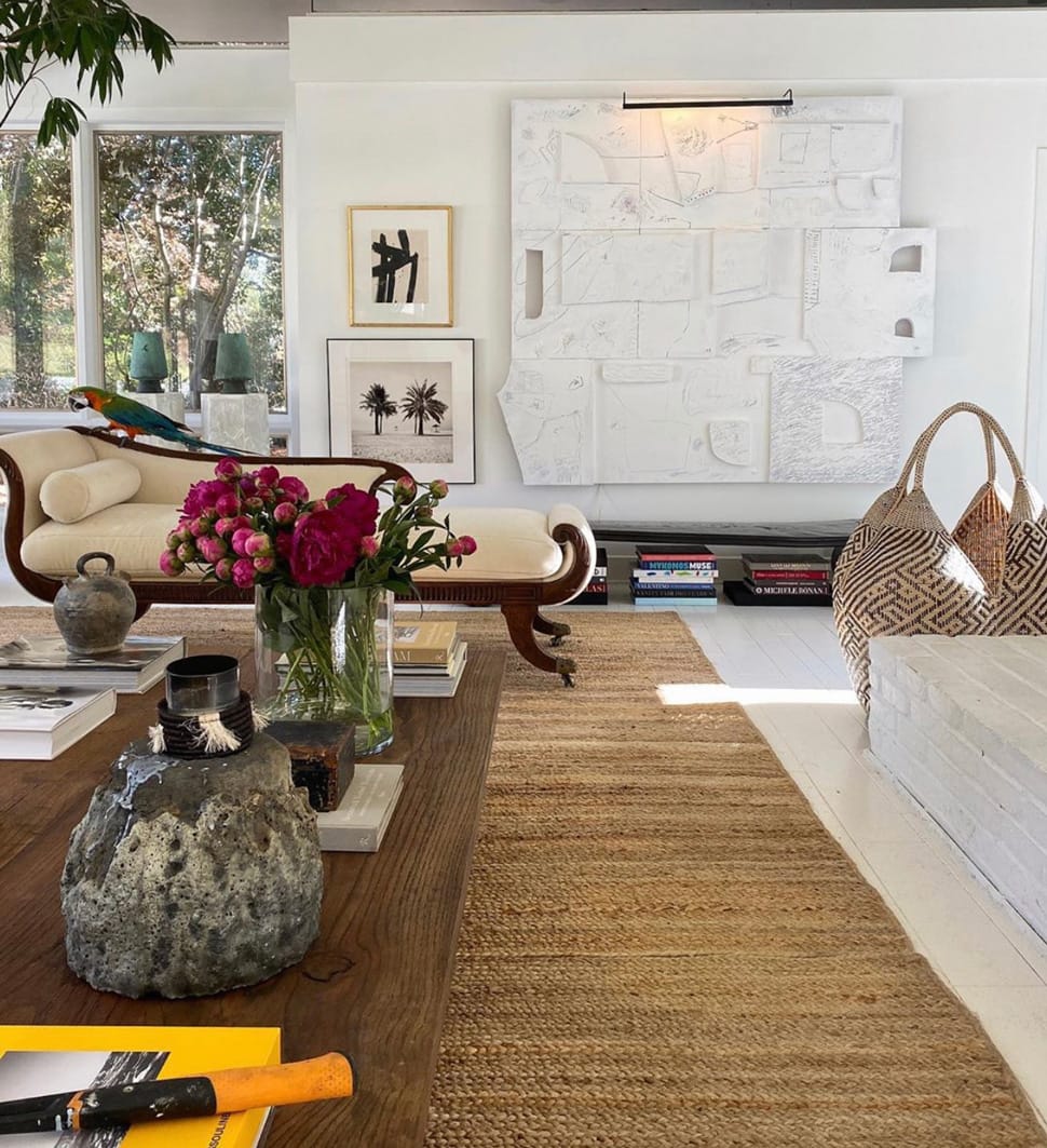 Living room with natural just rug referenced in the Atlas Concorde USA blog from William McLure