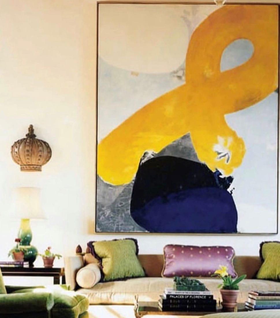 Living room artwork referenced in the Atlas Concorde USA blog from Katie Ridder Inc