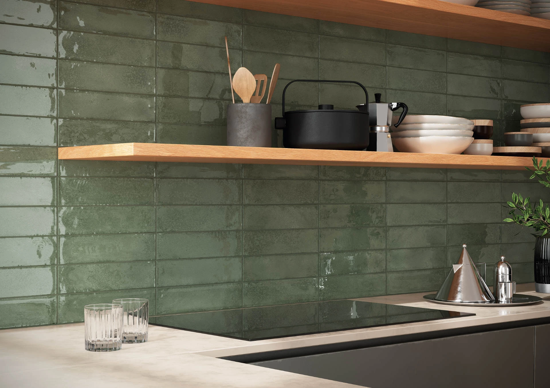 WALL: Avenue Lexington Olive 3 x 12