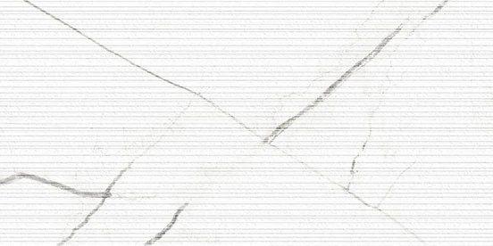 Beyond Calacatta Classic White marble-look 12x24 3D etch textured porcelain tile from Atlas Concorde USA - thumbnail
