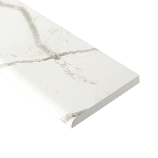 Beyond Calacatta Classic White - Bullnose