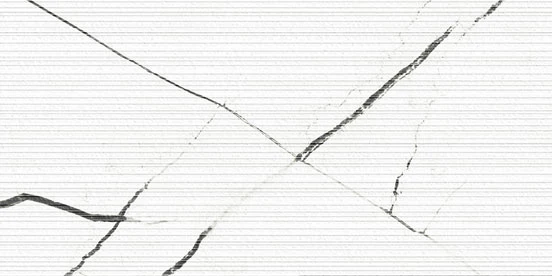 Beyond Calacatta Glam White marble-look 12x24 3D etch textured porcelain tile from Atlas Concorde USA - thumbnail