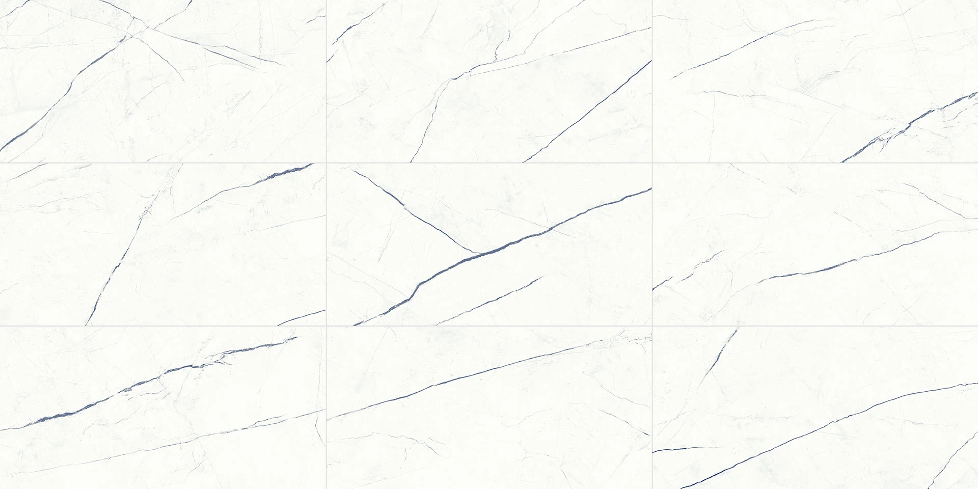 9 Representative Faces Shown of Atlas Concorde USA Beyond Calacatta Ocean White