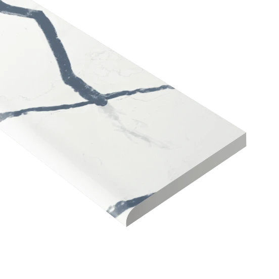 Beyond Calacatta Ocean White - Bullnose
