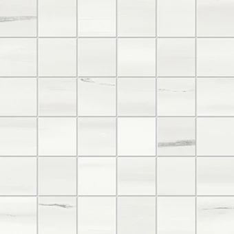 Beyond Dolomite Cool White marble-look porcelain tile in mosaic pattern from Atlas Concorde USA - thumbnail