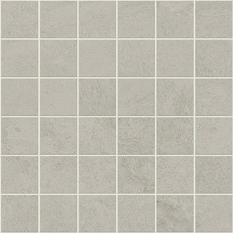 Cove Terra Pearl concrete-look porcelain tile in 2x2 mosaic from Atlas Concorde USA - thumbnail