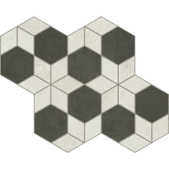 Cove Breeze + Coal chalk-look porcelain tile in Orchid pattern from Atlas Concorde USA - thumbnail