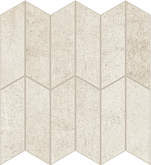 Cove Breeze chalk-look porcelain tile in apex pattern from Atlas Concorde USA - sample