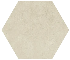 Cove Ivory Hexagon chalk-look porcelain tile from Atlas Concorde USA - thumbnail