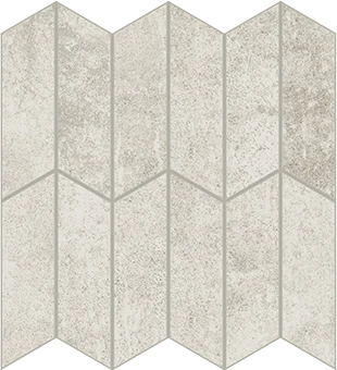 Cove Linen chalk-look porcelain tile in apex pattern from Atlas Concorde USA - sample