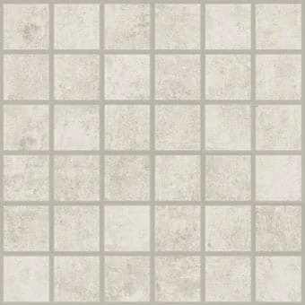 Cove Linen chalk-look porcelain tile in mosaic pattern from Atlas Concorde USA - sample