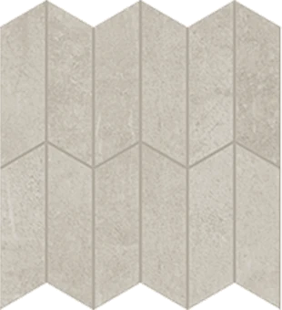 Cove Pebble chalk-look porcelain tile in apex pattern from Atlas Concorde USA - sample