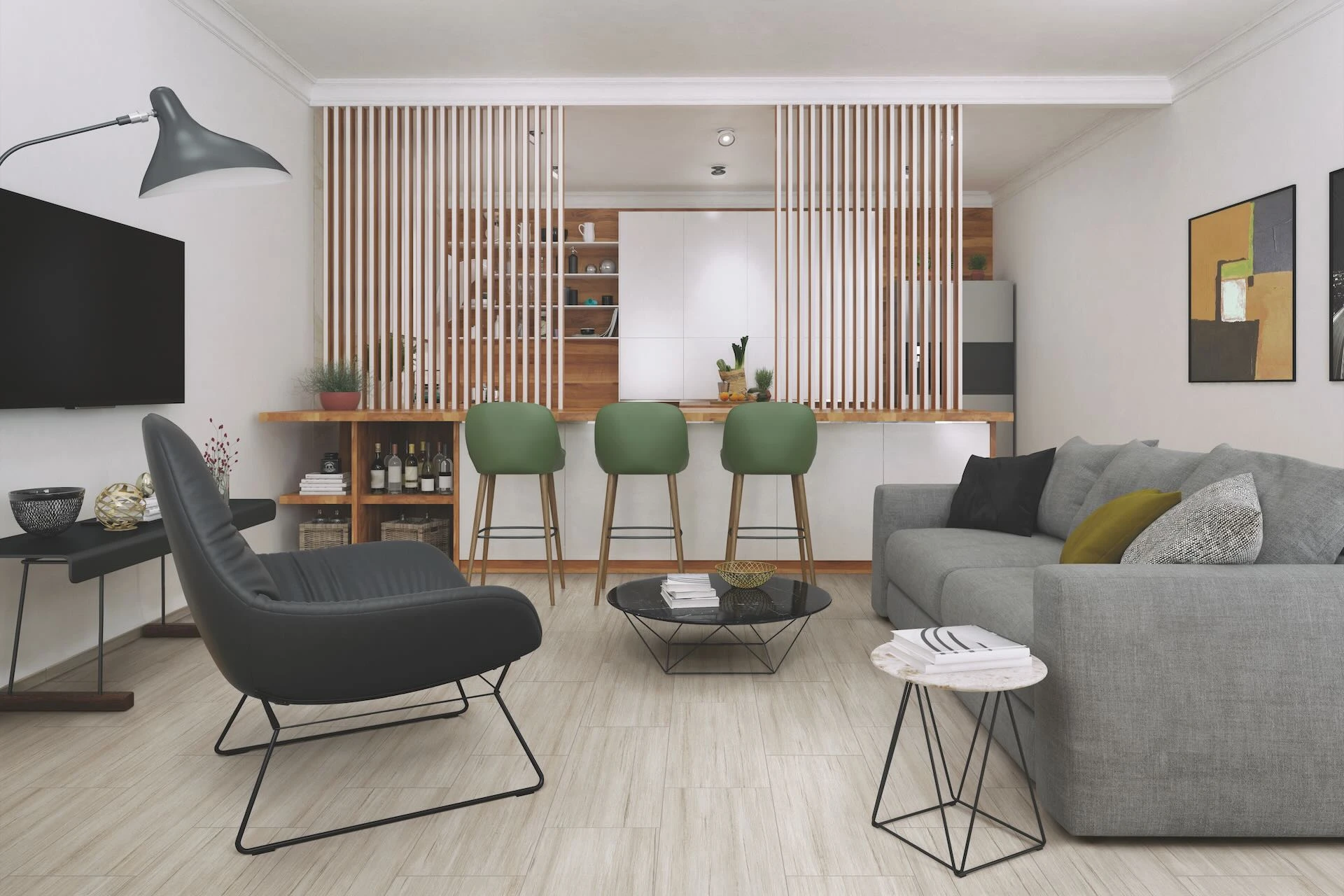 Edge Gray Living Room