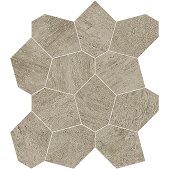 Element Earth Mosaic stone-look porcelain tile in Turtle pattern from Atlas Concorde USA - thumbnail