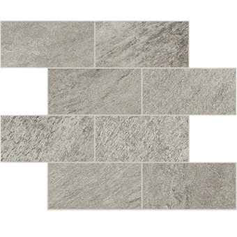 Element Gray Mosaic stone-look porcelain tile in Brick pattern from Atlas Concorde USA - thumbnail