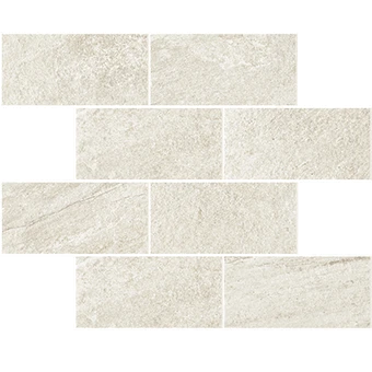 Element Ivory Mosaic stone-look porcelain tile in Brick pattern from Atlas Concorde USA - thumbnail