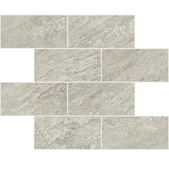 Element Silver Mosaic stone-look porcelain tile in Brick pattern from Atlas Concorde USA - thumbnail