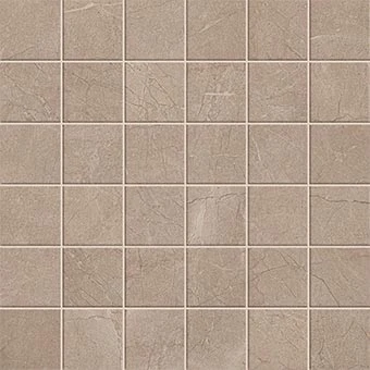 Eon Collection Corinthian Beige marble-look porcelain tile in mosaic pattern from Atlas Concorde USA - Sample