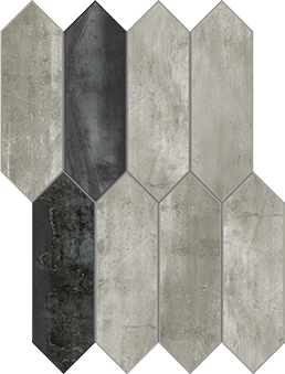 Forge Collection Spark Extend Mosaic pattern Mood porcelain tile from Atlas Concorde USA - sample