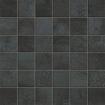 Forge Collection Steel metal-look porcelain tile in 2x2 mosaic from Atlas Concorde USA - sample