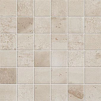 Forge Collection Tin metal-look porcelain tile in 2x2 mosaic from Atlas Concorde USA - sample