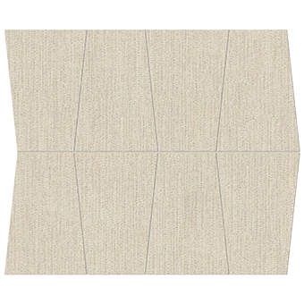 Fray X Almond concrete-look porcelain tile in outline mosaic pattern from Atlas Concorde USA – thumbnail