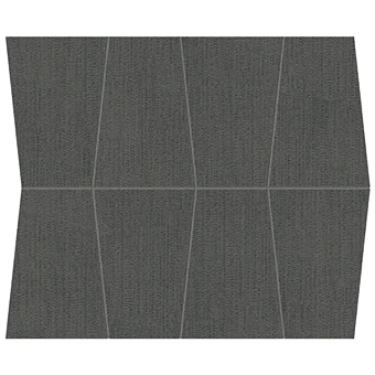Fray X Graphite concrete-look porcelain tile in outline mosaic pattern from Atlas Concorde USA – thumbnail