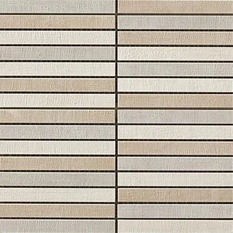 Fray Collection Tatami Cold fabric-look porcelain tile in tatami mosaic pattern from Atlas Concorde USA - sample