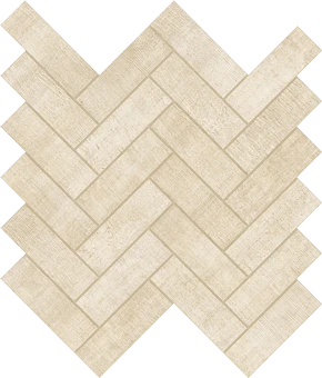 Fray Ivory Herringbone Mosaic porcelain tile from Atlas Concorde USA - thumbnail