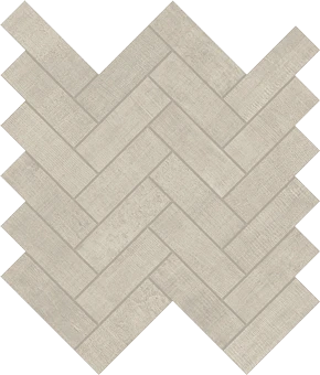 Fray Pearl Herringbone Mosaic porcelain tile from Atlas Concorde USA - thumbnail