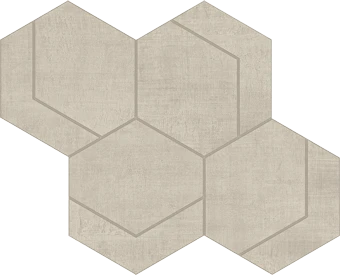 Fray Pearl Hexmark Mosaic porcelain tile from Atlas Concorde USA - thumbnail