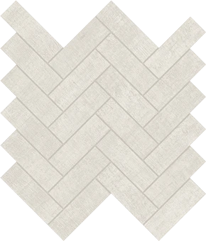 Fray White Herringbone Mosaic porcelain tile from Atlas Concorde USA - thumbnail