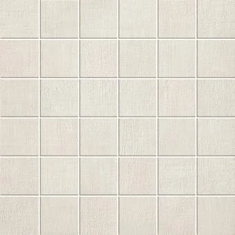 Fray Collection White fabric-look porcelain tile in 2x2 mosaic from Atlas Concorde USA - sample