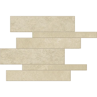 Hero Cord stone-look porcelain tile in linear mosaic pattern from Atlas Concorde USA - thumbnail