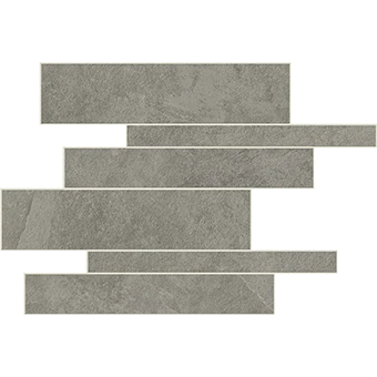 Hero Lead stone-look porcelain tile in linear mosaic pattern from Atlas Concorde USA - thumbnail