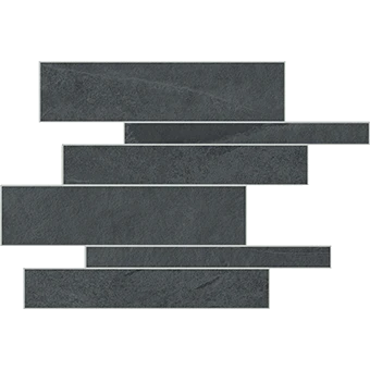 Hero Night stone-look porcelain tile in linear mosaic pattern from Atlas Concorde USA - thumbnail