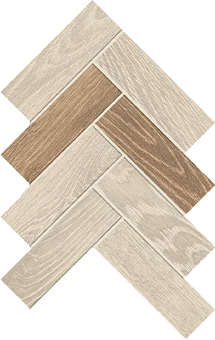 Homeland Collection Sun wood-look porcelain tile in herringbone pattern from Atlas Concorde USA - Sample