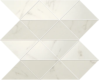 Liberty collection in Calacatta Centennial marble-look mosaic ceramic wall tile from Atlas Concorde USA - sample