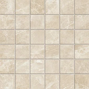 Liberty Collection Monument Cream marble-look porcelain tile in 2x2 mosaic from Atlas Concorde USA - sample