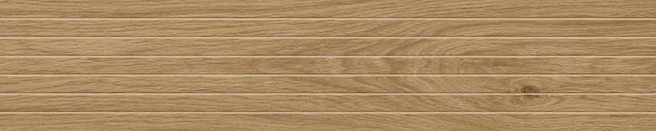 Memory Oak Caramel wood-look 8x40 spa textured porcelain tile from Atlas Concorde USA - thumbnail