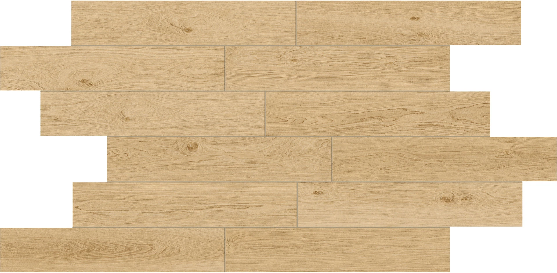 12 Representative Faces Shown of Atlas Concorde USA Memory Oak Vanilla