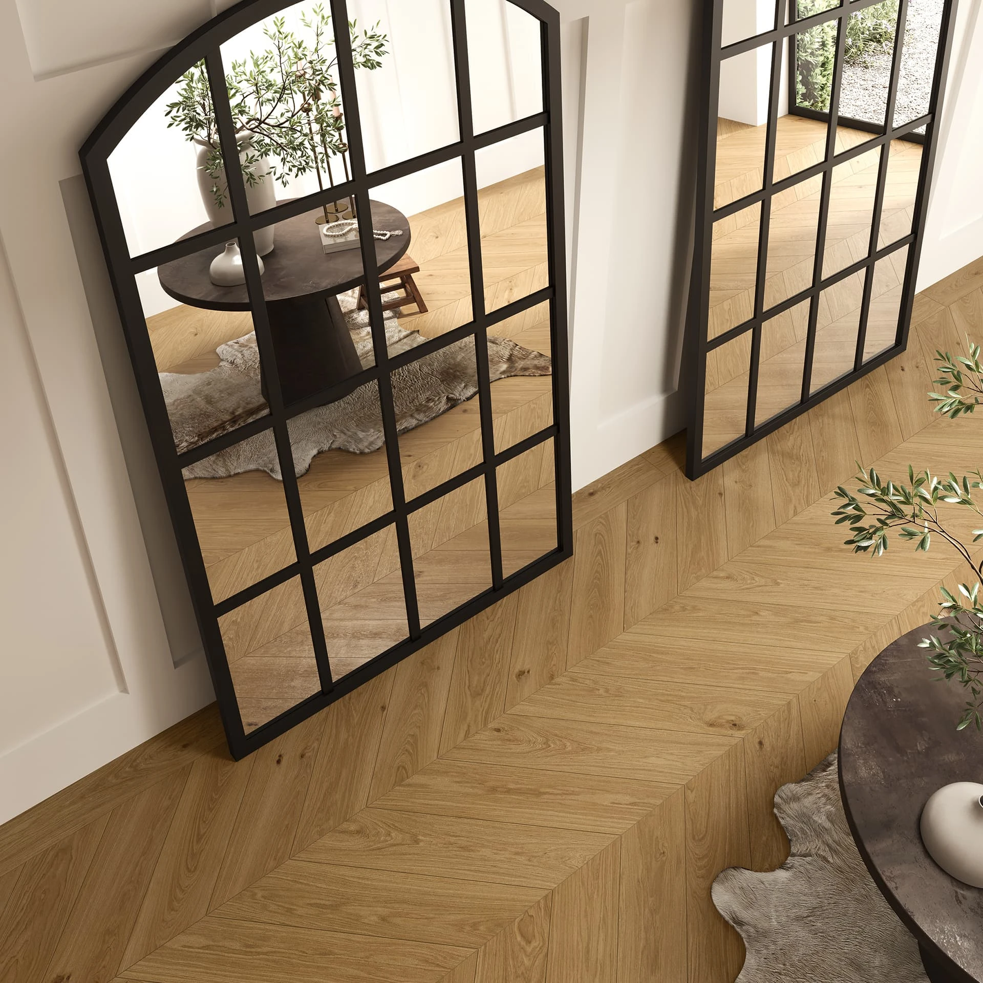 Memory Oak Caramel Chevron 8x40, Caramel 8x40