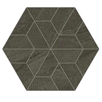 Outland Dark Multi-Hex Mosaic porcelain tile from Atlas Concorde USA - thumbnail