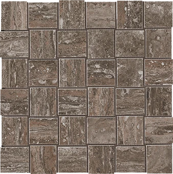 Path Collection Moka stone-look porcelain tile in mosaic pattern from Atlas Concorde USA - sample