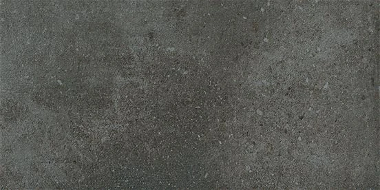 The contemporary, multi-layered look of Atlas Concorde USA's Rift Blacktop 12x24 porcelain tile -sample