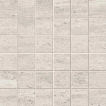 Travertino Silver marble-look porcelain tile in mosaic pattern from Atlas Concorde USA – thumbnail