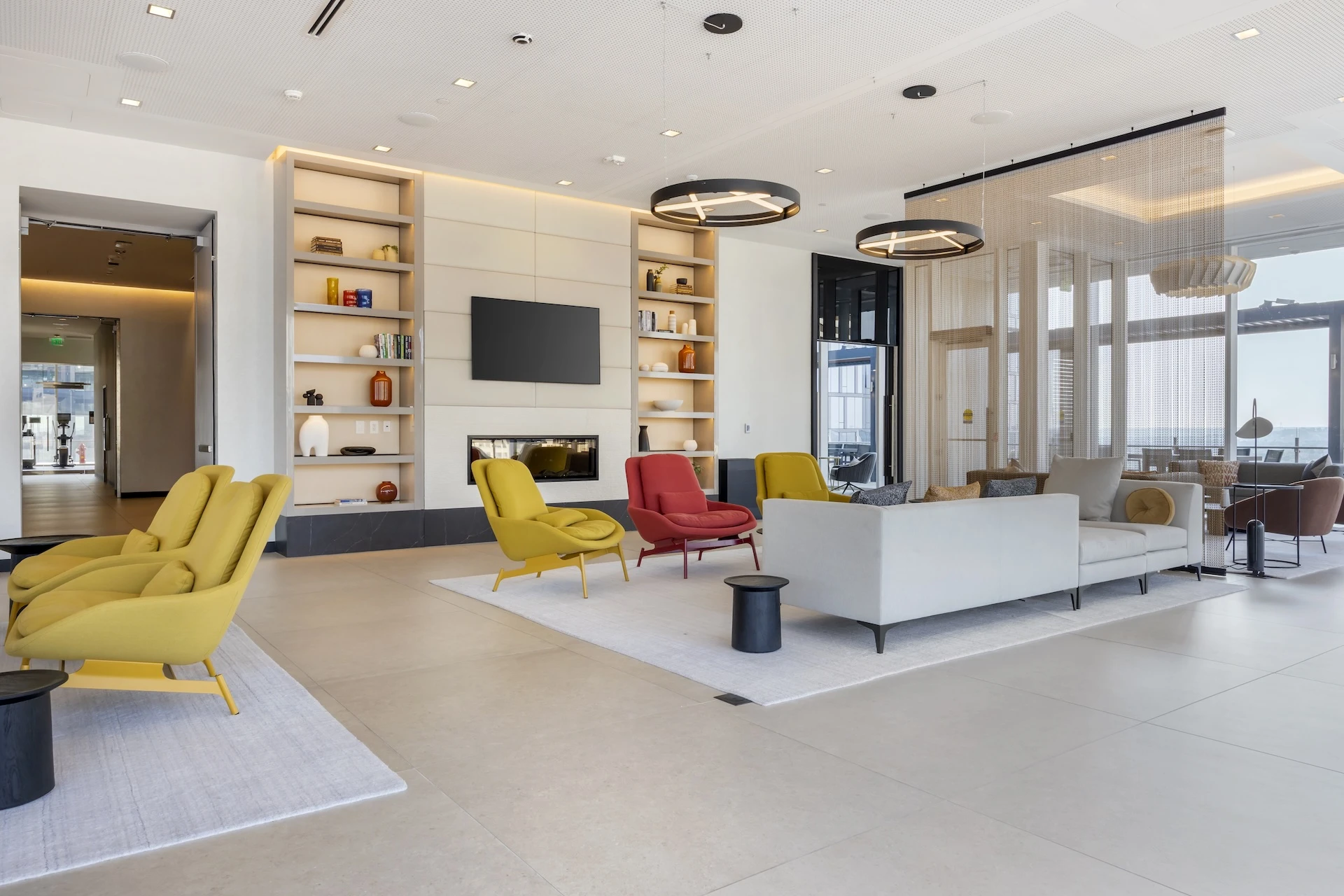 Boost Stone White by Atlas Concorde brings a contemporary touch to the lobby of The Prime Building in Nashville